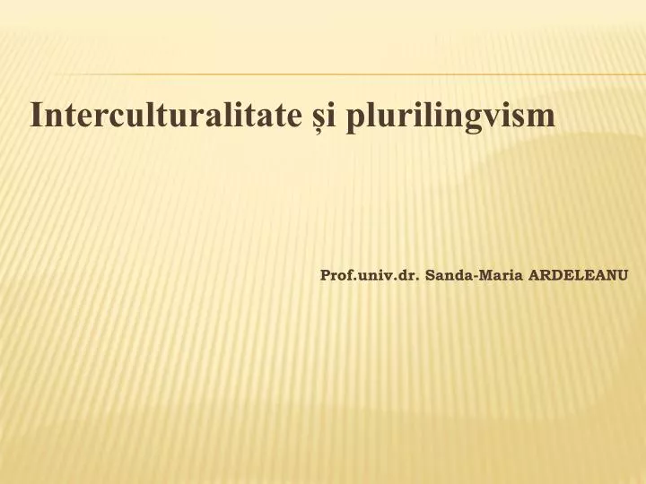 interculturalitate i plurilingvism