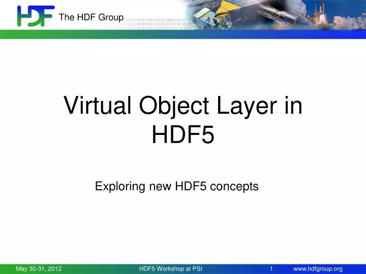 virtual object layer in hdf5