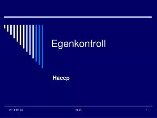 egenkontroll