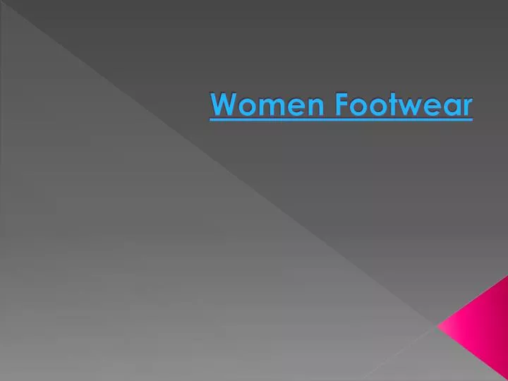 women footwear