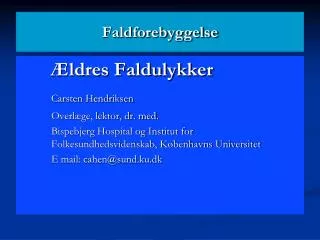 faldforebyggelse