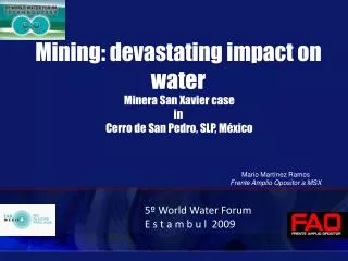Mining: devastating impact on water