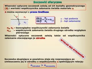 Soczewki sferyczne