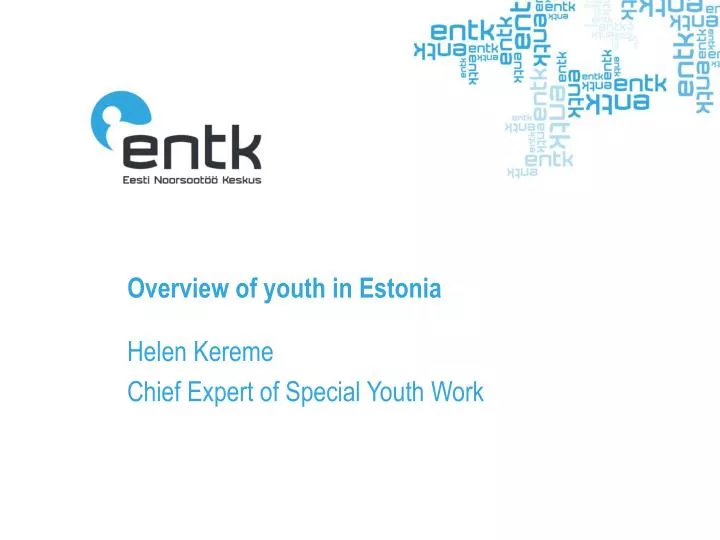 overview of youth in estonia