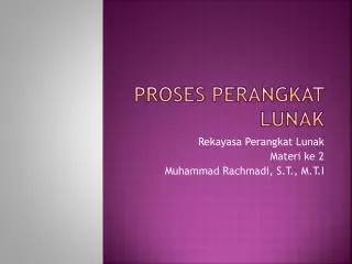 proses perangkat lunak