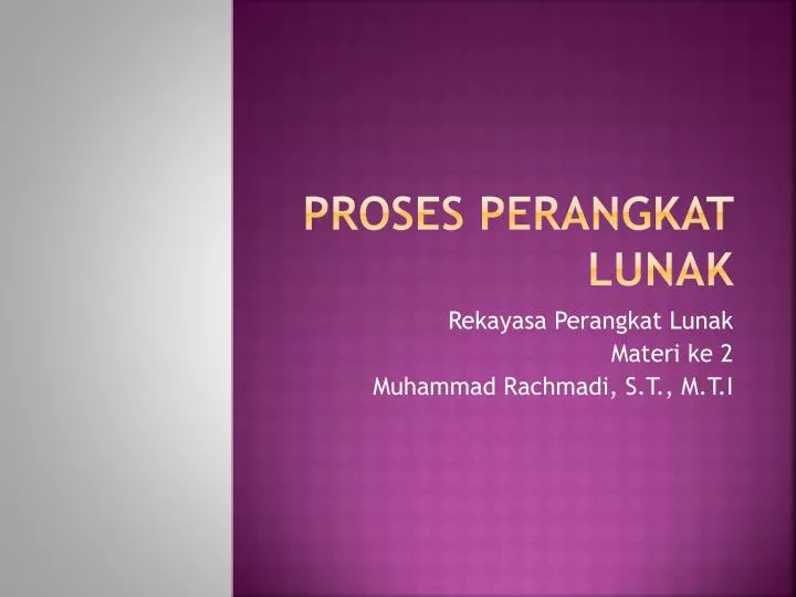 proses perangkat lunak