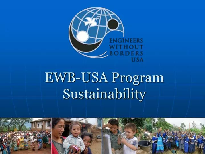 ewb usa program sustainability