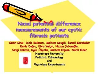Nasal potential difference measurements of our cystic fibrosis patients