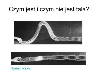 czym jest i czym nie jest fala