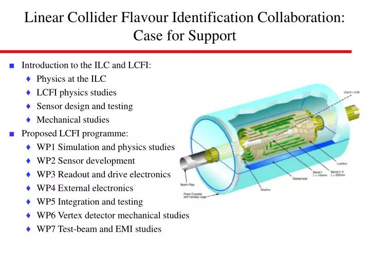 linear collider flavour identification collaboration case for support