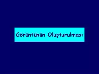 g r nt n n olu turulmas