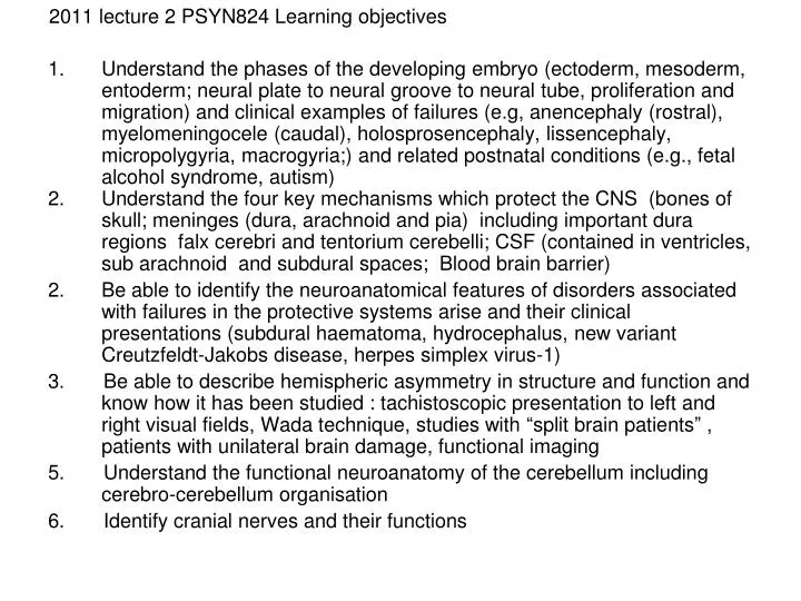 2011 lecture 2 psyn824 learning objectives