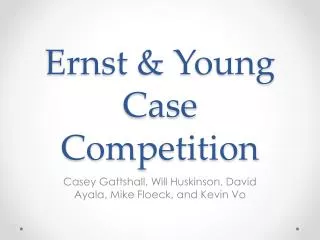 ernst young case competition