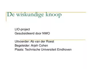 de wiskundige knoop