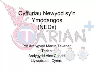 cyffuriau newydd sy n ymddangos neds