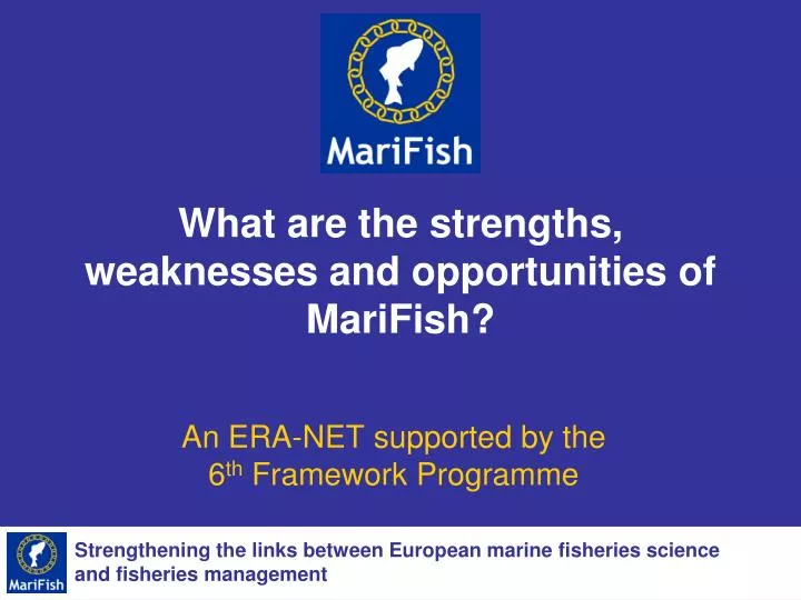 what are the strengths weaknesses and opportunities of marifish