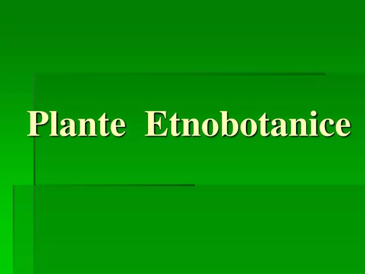 plante etnobotanice