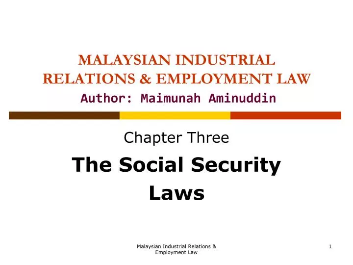 malaysian industrial relations employment law author maimunah aminuddin
