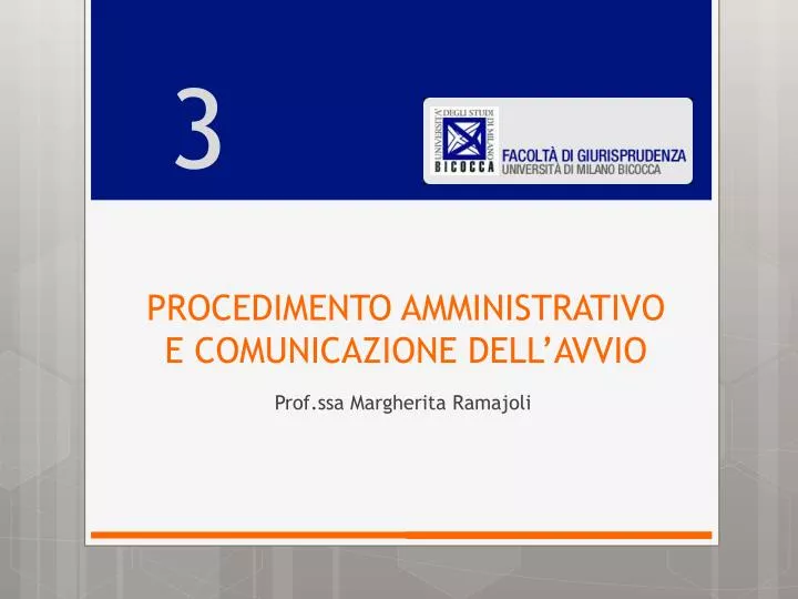 procedimento amministrativo e comunicazione dell avvio