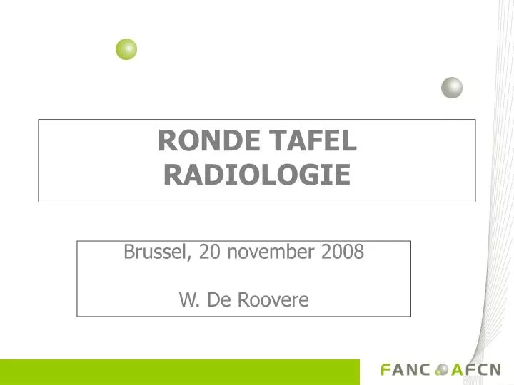 ronde tafel radiologie