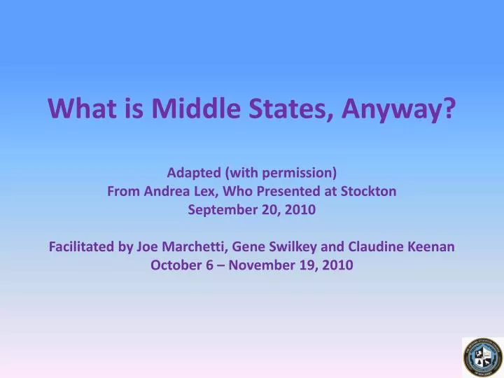 what is middle states anyway