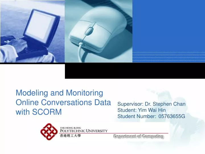 modeling and monitoring online conversations data with scorm