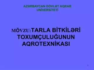 m vzu tarla b tk l r toxum ulu unun aqrotexn kasi