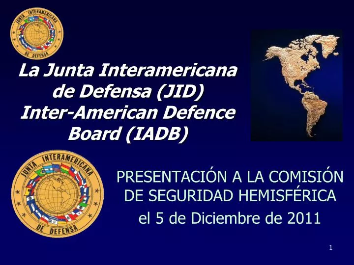 la junta interamericana de defensa jid inter american defence board iadb