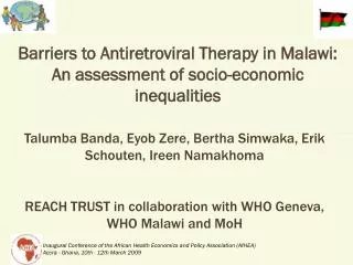 Barriers to Antiretroviral Therapy in Malawi: An assessment of socio-economic inequalities