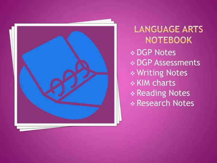 language arts notebook