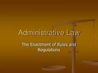 Administrative Law