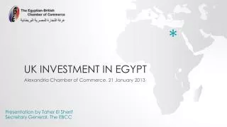 UK Investment in Egypt