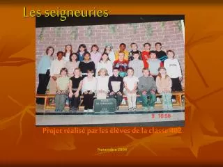 les seigneuries