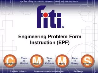 Engineering Problem Form Instruction (EPF)