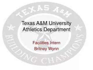 Texas A&amp;M University Athletics Department