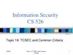 Information Security CS 526 - slide 1