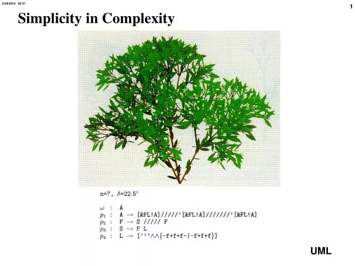 simplicity in complexity
