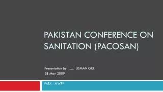 Pakistan Conference on sanitation ( pacosan )