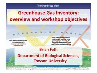Greenhouse Gas Inventory: overview and workshop objectives