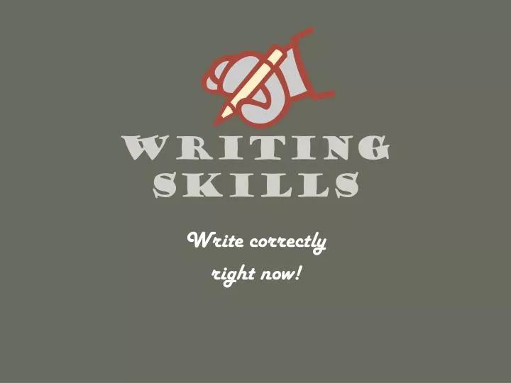 writing skills