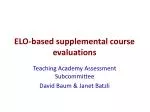 ELO-based supplemental course evaluations - slide 1