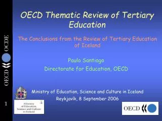OECD Thematic Review of Tertiary Education