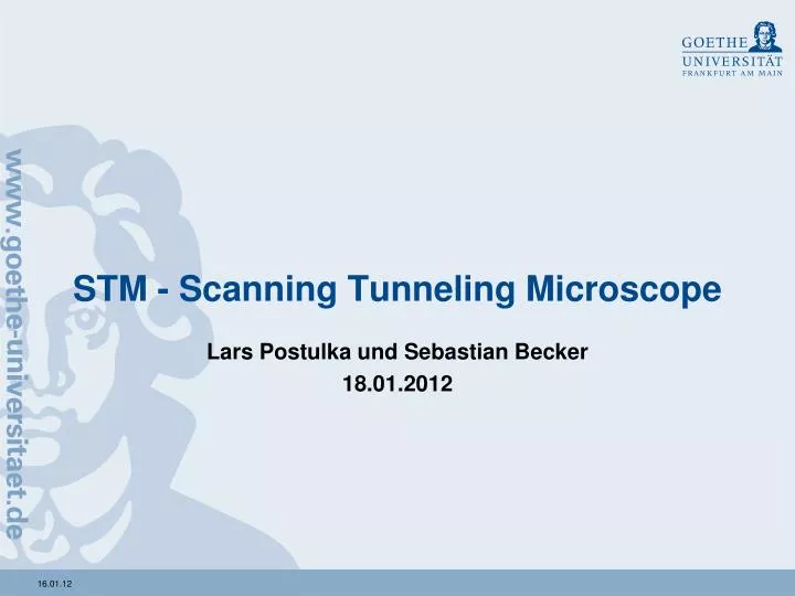 stm scanning tunneling microscope