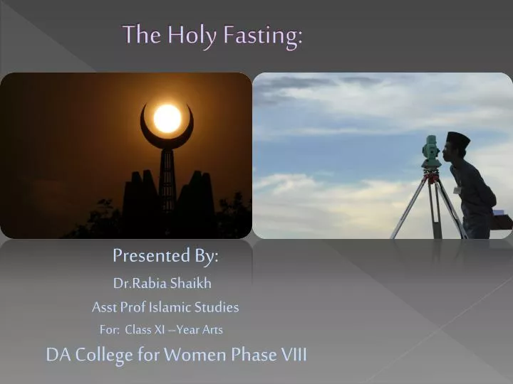 the holy fasting