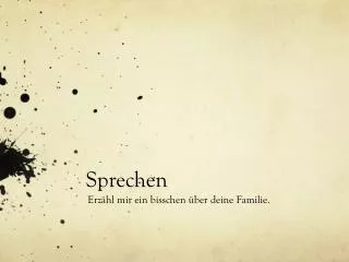 sprechen