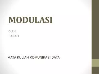 modulasi