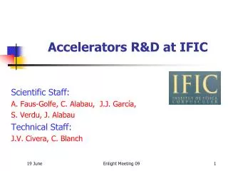 Accelerators R&amp;D at IFIC