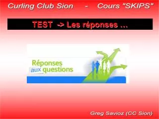 Curling Club Sion - Cours &quot;SKIPS&quot;