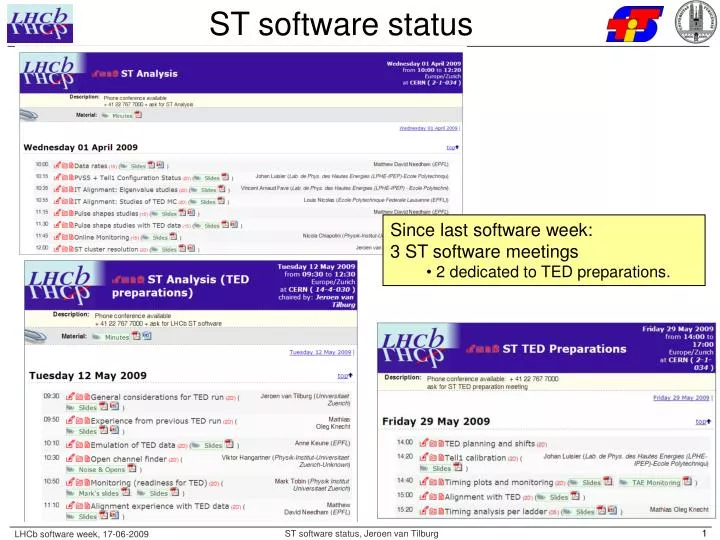 st software status