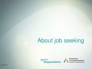 About job seeking